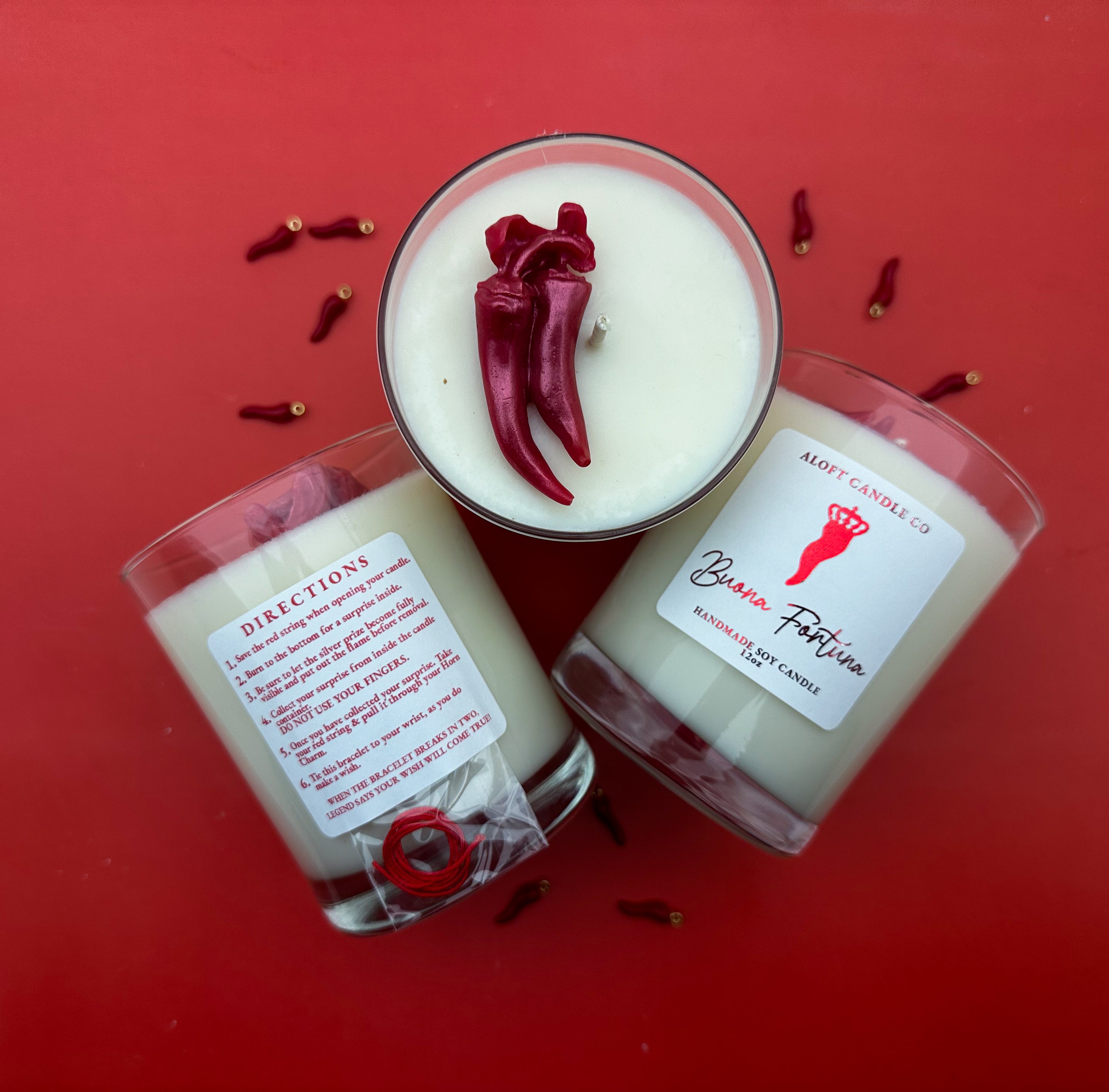 Red Horn Handmade Soy Candle 12oz
