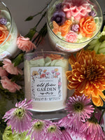 Load image into Gallery viewer, Wild flower garden mothers day Handmade Soy Candle 12oz
