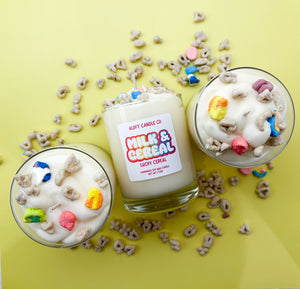 Lucky Cereal Milk & Cereal Handmade Soy Candle 12oz