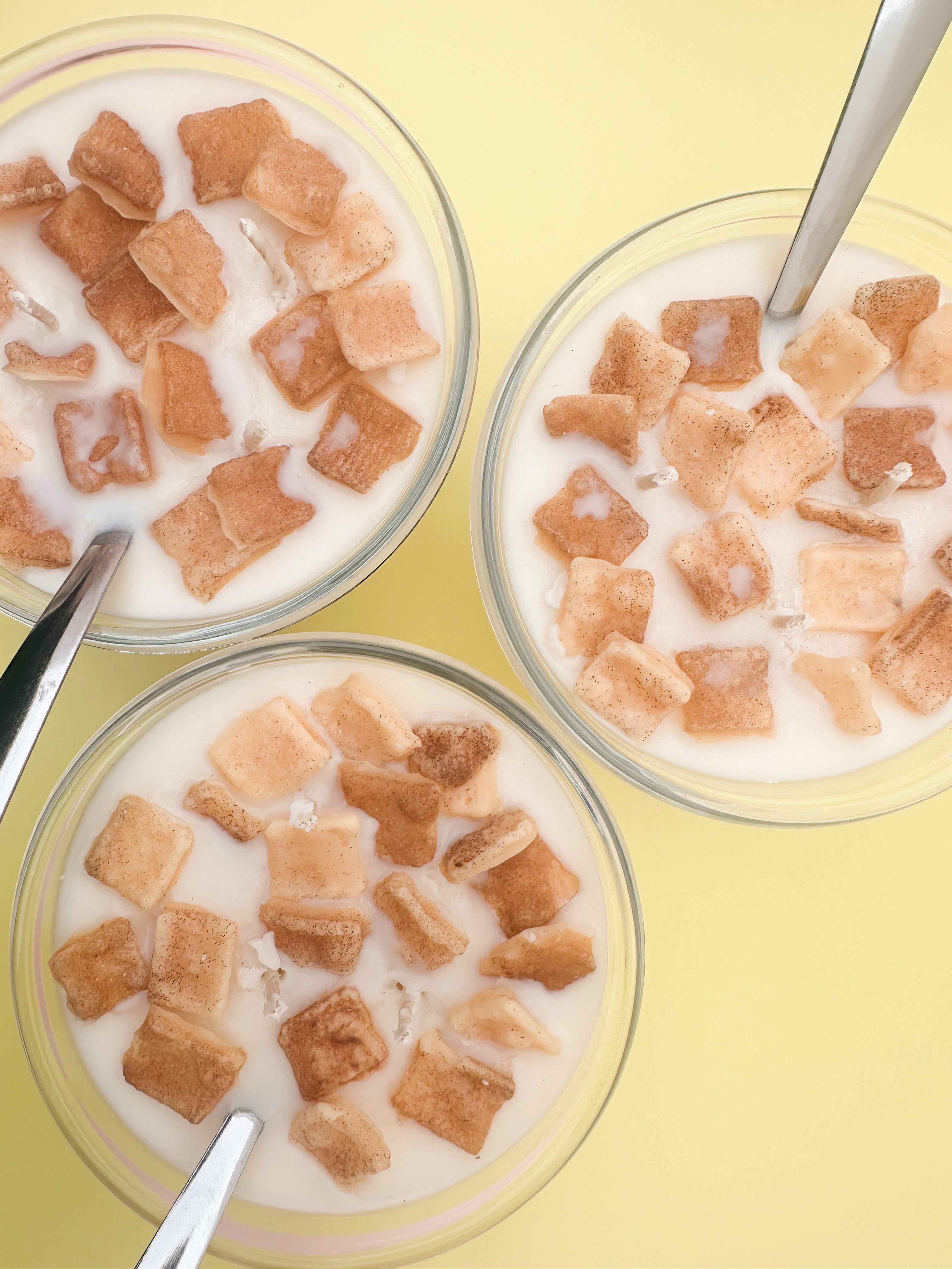 Cinnamon Toast Milk & Cereal Bowl Handmade Soy Candle 12oz