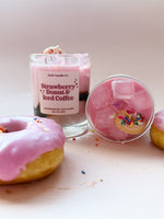 Load image into Gallery viewer, Strawberry Donut &amp; Iced Coffee Handmade Soy Candle 12oz
