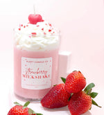 Load image into Gallery viewer, Strawberry Milkshake Handmade Soy Candle 12oz
