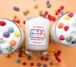 Load image into Gallery viewer, Rainbow Crispy Puffs Milk &amp; Cereal Handmade Soy Candle 12oz
