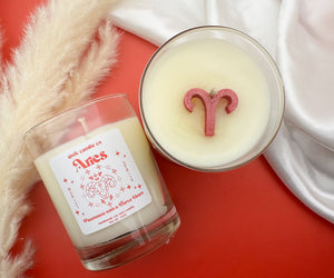 Aries Zodiac Handmade Soy Candle 12oz