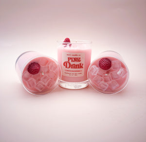 Pink Drink Handmade Soy Candle 12oz