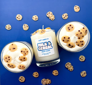 Crispy Cookie Milk & Cereal Handmade Soy Candle 12oz