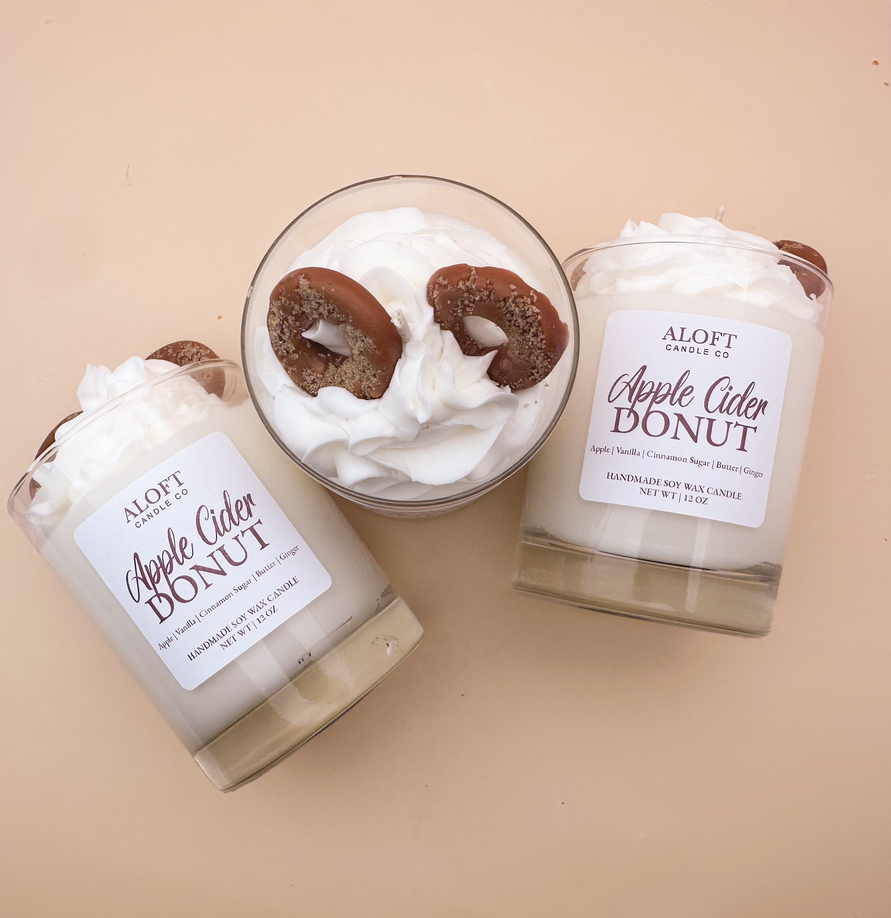 Apple Cider Donut 12oz Handmade Soy Candle