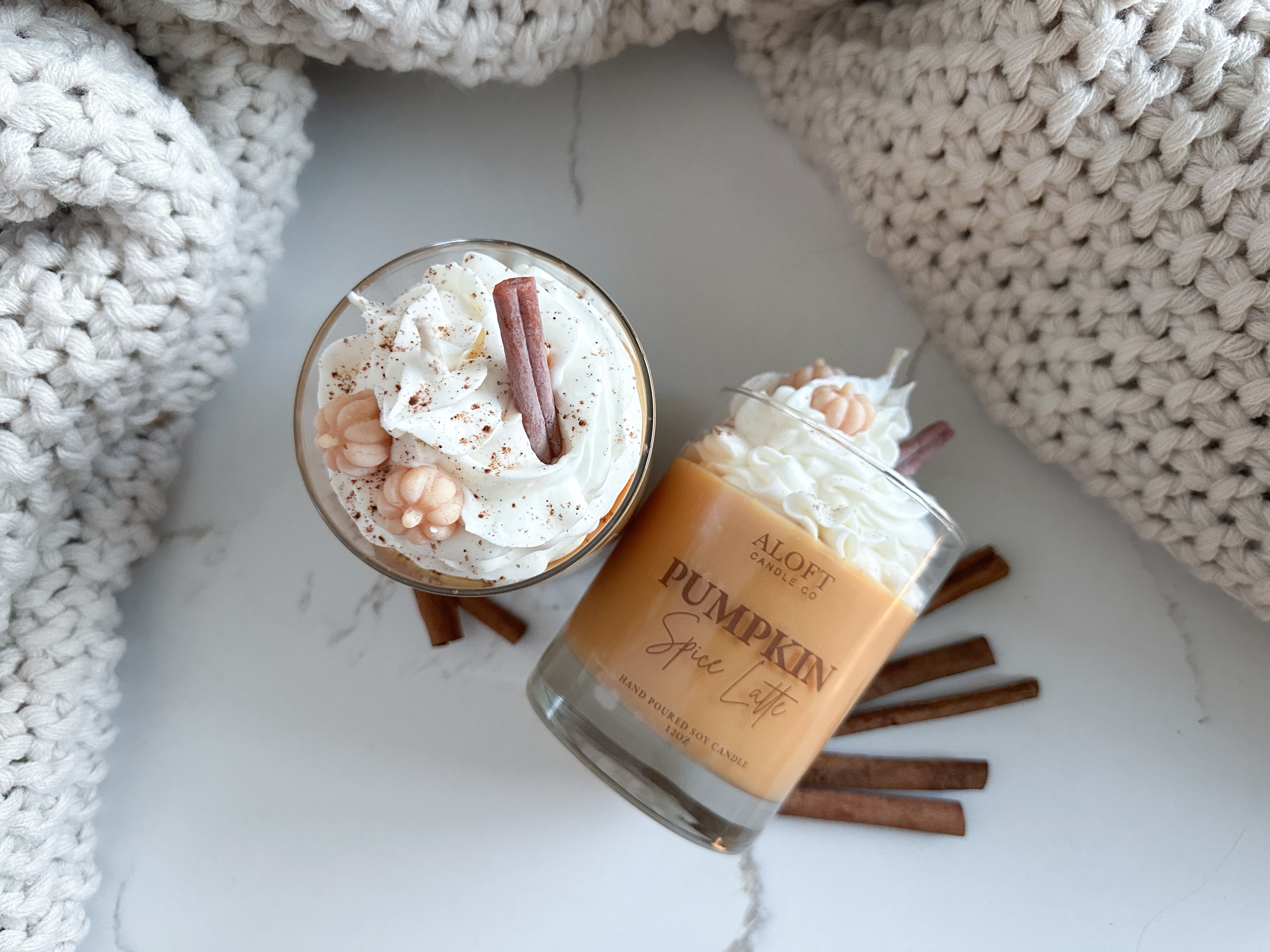 Pumpkin Spice Latte 12oz Handmade Soy Candle
