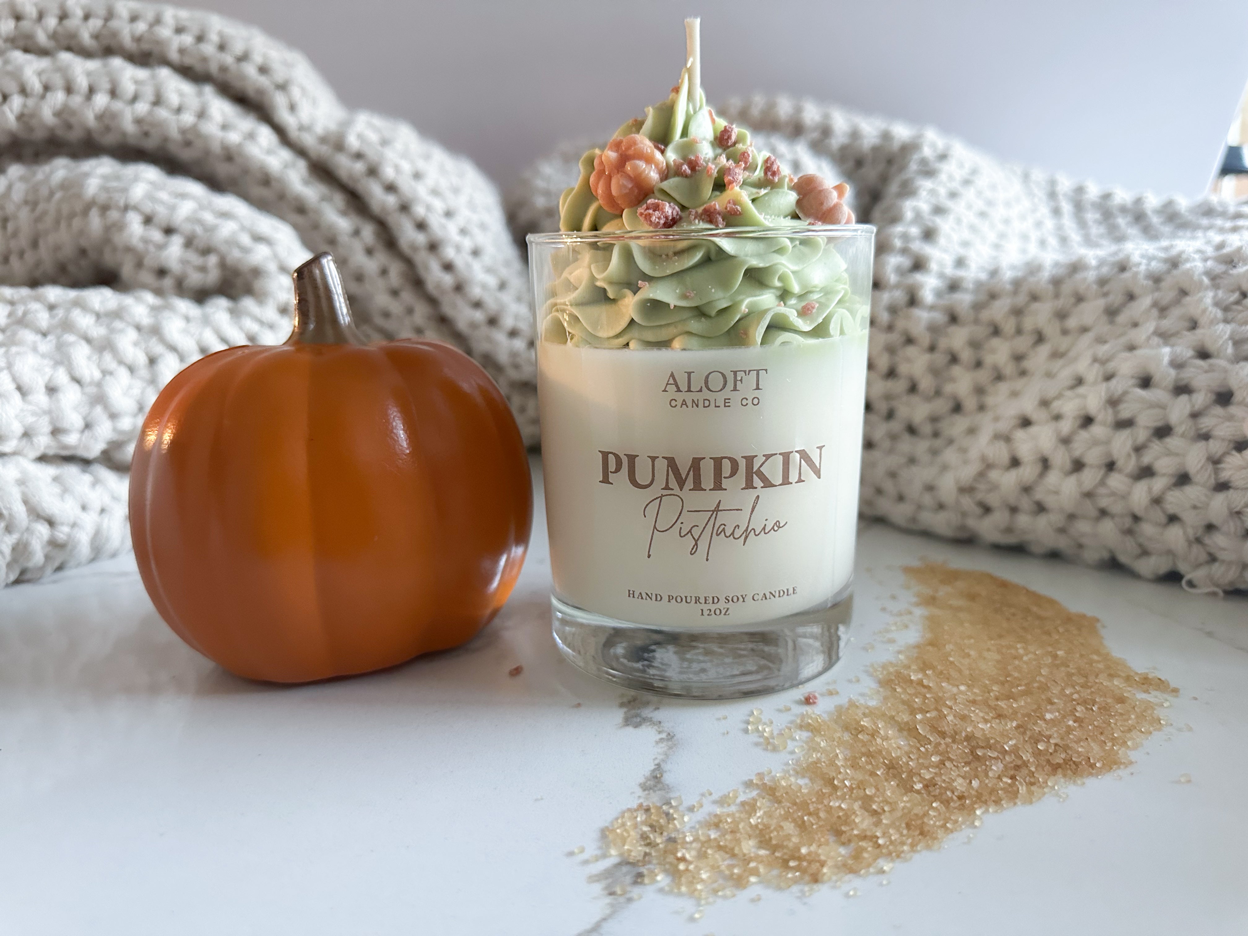 Pumpkin Pistachio 12oz Handmade Soy Candle