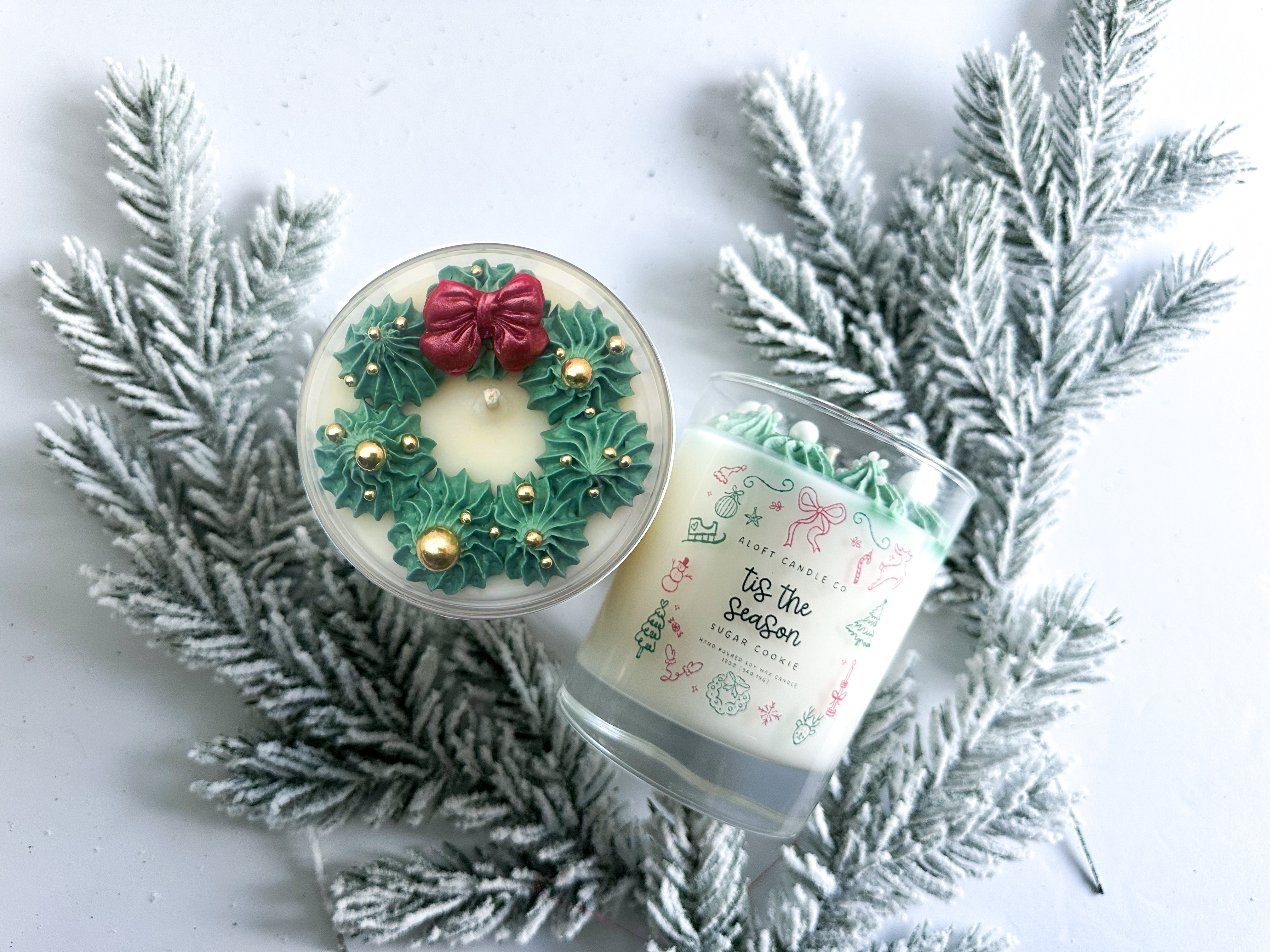 Tis the season Handmade Soy Candle 12oz