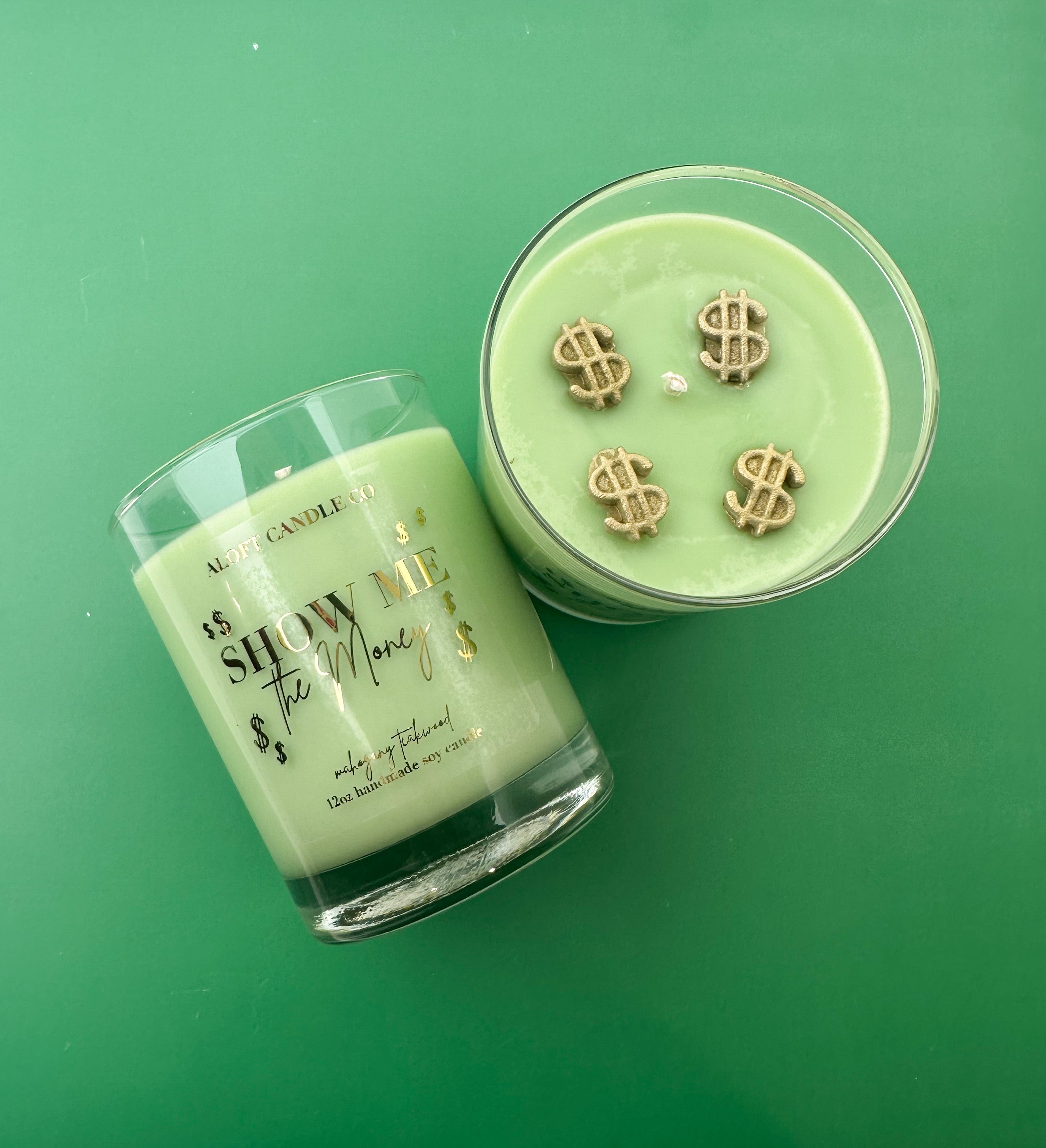 Show Me the Money Handmade Soy Candle 12oz