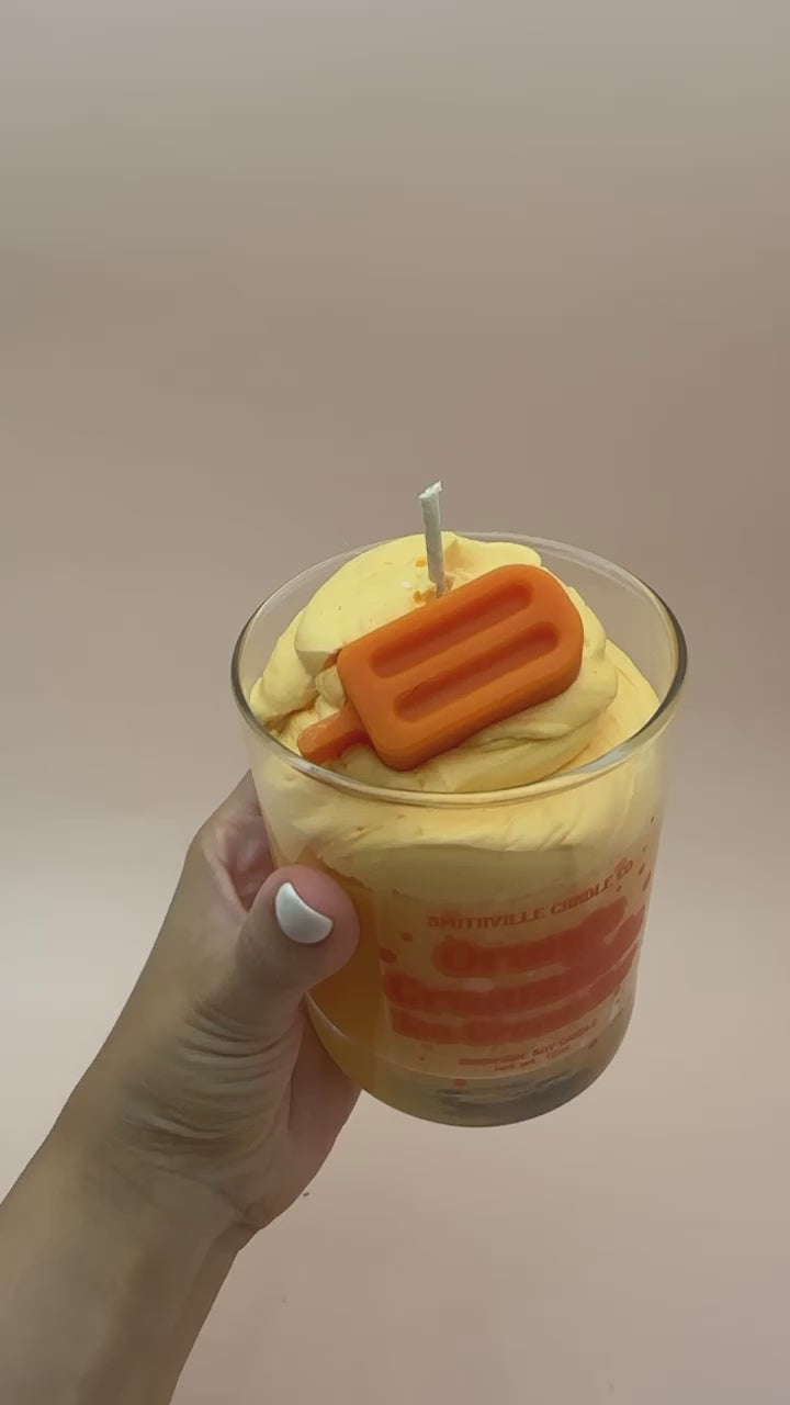 Orange Creamsicle Ice Cream Bar Handmade Soy Candle 12oz