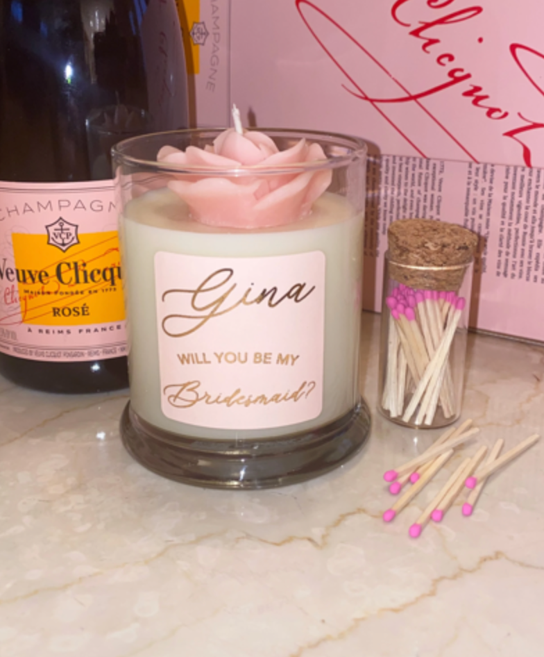 Will you be my Bridesmaid 12oz Handmade Soy Candle