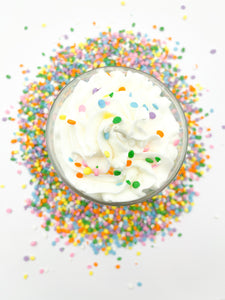 Pastel Sprinkle Frosted Celebrate Handmade Soy Candle 12oz