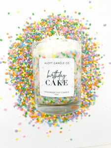 Pastel Sprinkle Frosted Celebrate Handmade Soy Candle 12oz